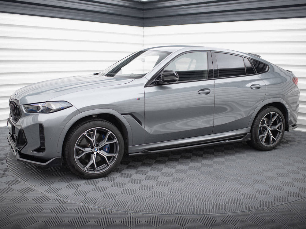 Maxton Design Side Skirts Diffusers V.2 BMW X6 M-Pack G06 Facelift