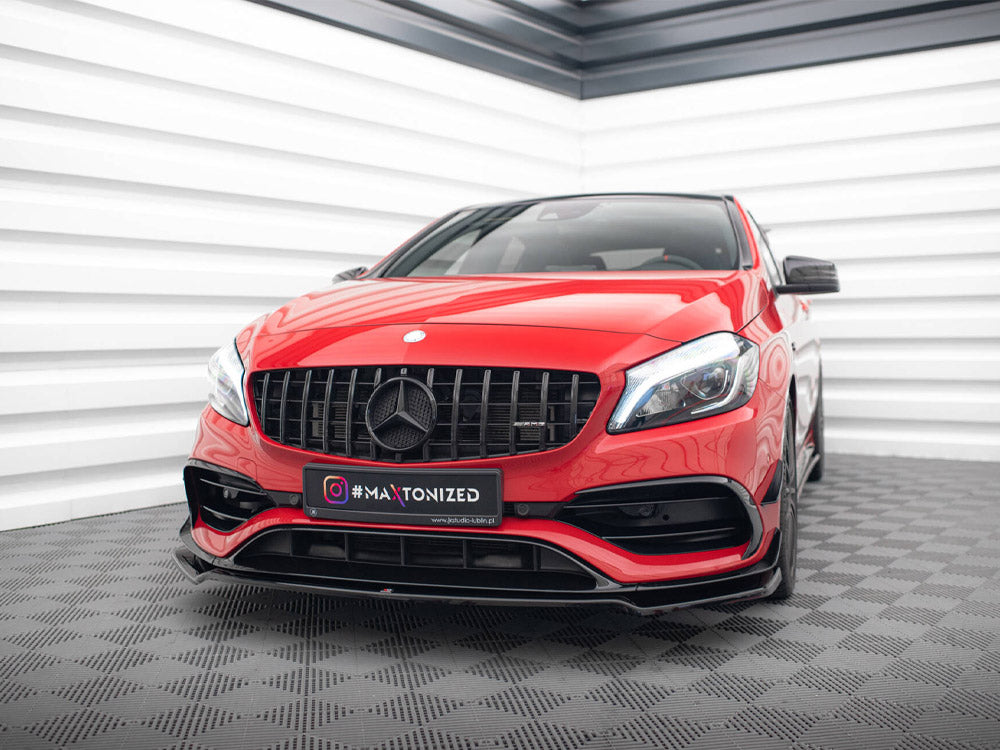 Maxton Design Front Splitter V.2 Mercedes-Benz A45 Aero W176 Facelift