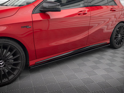 Maxton Design Side Skirts Diffusers Mercedes A W176 / CLA 117 AMG / CLA 117 AMG-Line Facelift