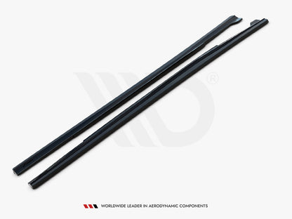 Maxton Design Side Skirts Diffusers Mercedes A W176 / CLA 117 AMG / CLA 117 AMG-Line Facelift - Carbon Look