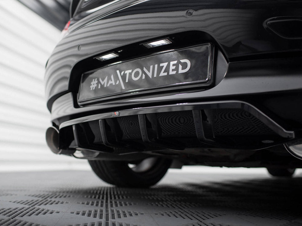 Maxton Design Central Rear Splitter (Vertical Bars) BMW Z4 M-Pack E89 Facelift