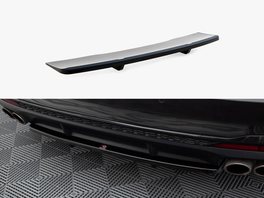 Maxton Design Central Rear Splitter (Vertical Bars) Audi S4 B9 Facelift