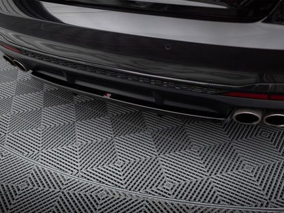 Maxton Design Central Rear Splitter (Vertical Bars) Audi S4 B9 Facelift