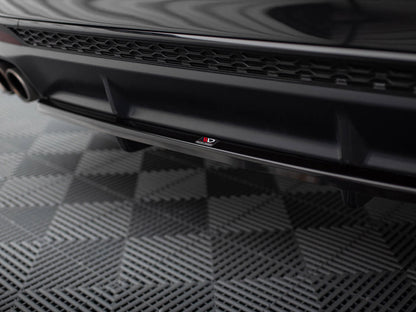 Maxton Design Central Rear Splitter (Vertical Bars) Audi S4 B9 Facelift