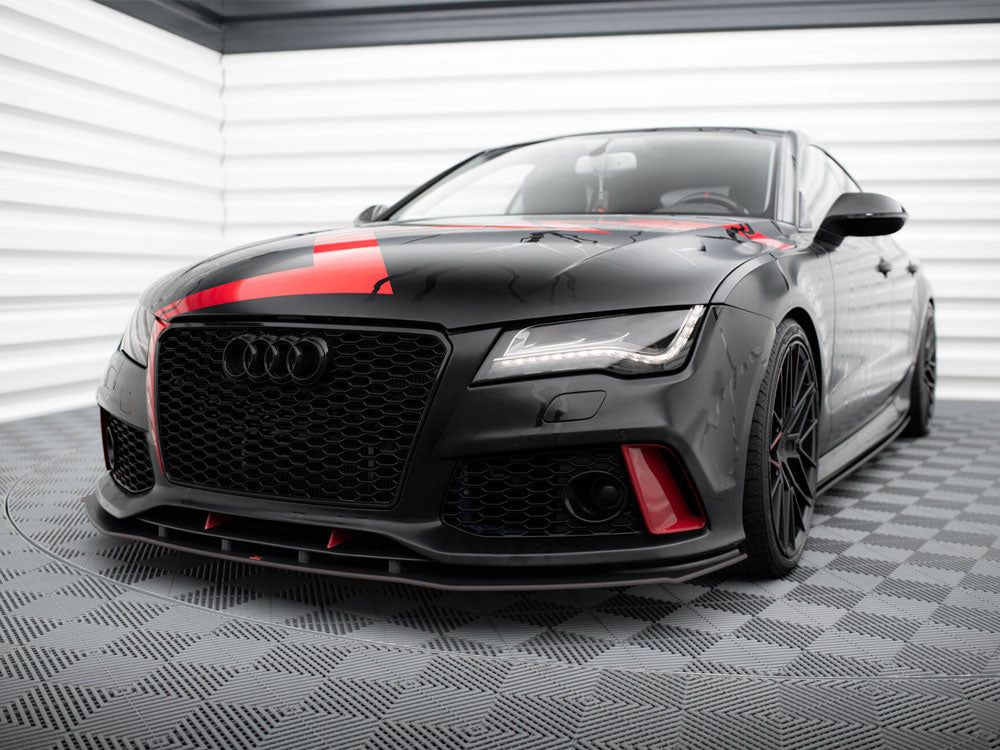 Maxton Design Street PRO Front Splitter Audi A7 RS7 Look C7