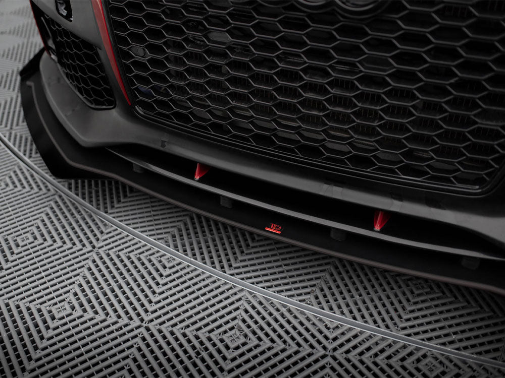 Maxton Design Street PRO Front Splitter + Flaps Audi A7 RS7 Look C7