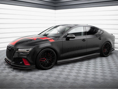 Maxton Design Street PRO Side Skirts Diffusers Audi A7 RS7 Look C7