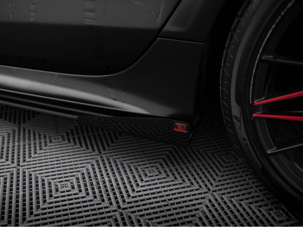 Maxton Design Street PRO Side Skirts Diffusers + Flaps Audi A7 RS7 Look C7