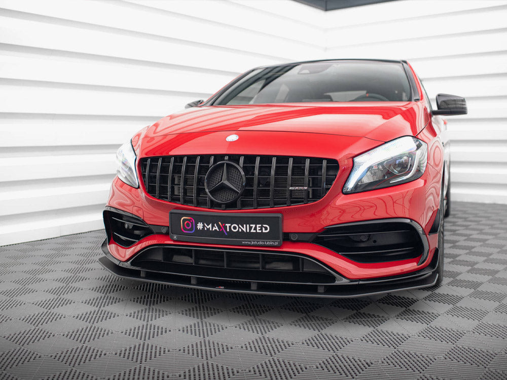 Maxton Design Street PRO Front Splitter Mercedes-Benz A 45 AMG Aero W176 Facelift