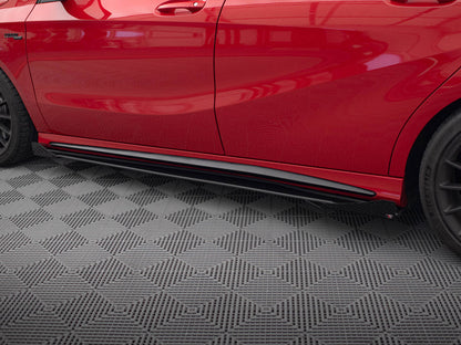 Maxton Design Street PRO Side Skirts Diffusers + Flaps Mercedes-Benz A 45 AMG W176 Facelift