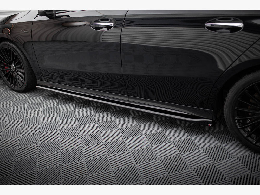 Maxton Design Side Skirt Diffusers Mercedes-AMG A35 / A AMG-Line W177 Facelift