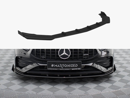 Maxton Design Street PRO Front Splitter + Flaps Mercedes-AMG A35 W177 Facelift