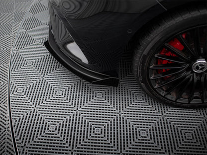 Maxton Design Street PRO Front Splitter + Flaps Mercedes-AMG A35 W177 Facelift