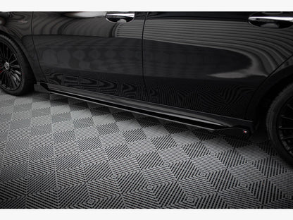Maxton Design Street PRO Side Skirts Diffusers + Flaps Mercedes-AMG A35 W177 Facelift