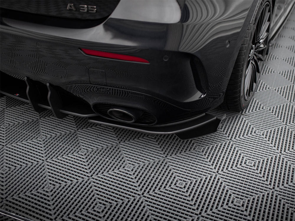 Maxton Design Street Pro Rear Side Splitters + Flaps Mercedes-AMG A35 Hatchback W177