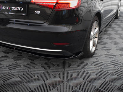 Maxton Design Rear Side Splitters Audi A3 Sportback 8V Facelift