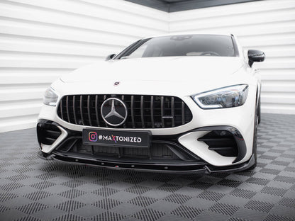 Maxton Design Front Splitter V.2 Mercedes-AMG GT 43 4 Door Coupe V8 Styling Package