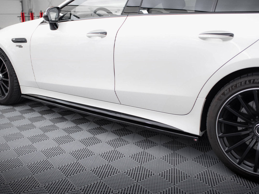Maxton Design Side Skirts Diffusers Mercedes-AMG GT 43 4 Door Coupe V8 Styling Package