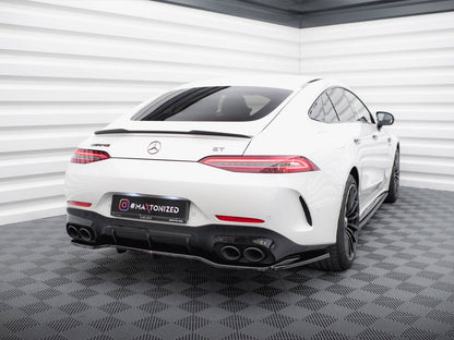 Maxton Design Rear Splitter (Vertical Bars) Mercedes-AMG GT 43 4 Door Coupe V8 Styling Package
