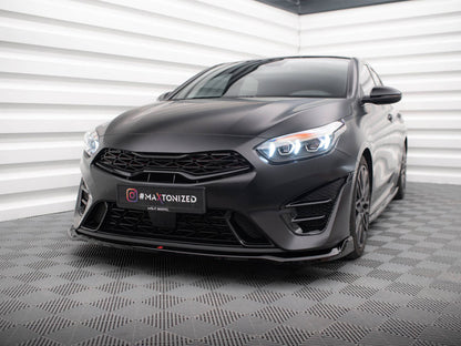 Maxton Design Front Splitter V.1 Kia Proceed GT Mk3 Facelift / Ceed GT / GT - Line Mk1 Facelift