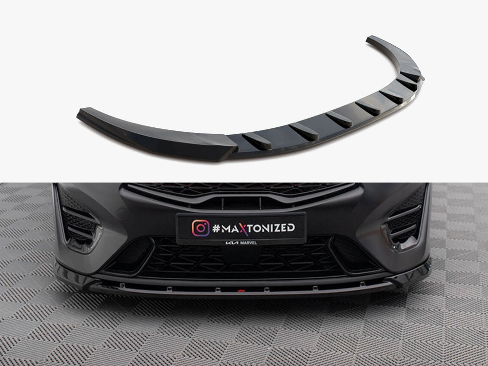 Maxton Design Front Splitter V.2 Kia Proceed GT Mk3 Facelift / Ceed GT / GT - Line Mk1 Facelift