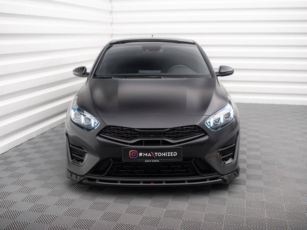 Maxton Design Front Splitter V.2 Kia Proceed GT Mk3 Facelift / Ceed GT / GT - Line Mk1 Facelift