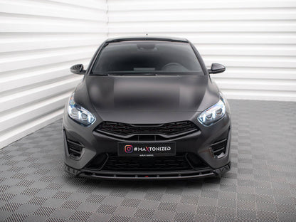 Maxton Design Front Splitter V.2 Kia Proceed GT Mk3 Facelift / Ceed GT / GT - Line Mk1 Facelift