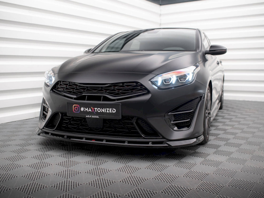 Maxton Design Front Splitter V.2 Kia Proceed GT Mk3 Facelift / Ceed GT / GT - Line Mk1 Facelift