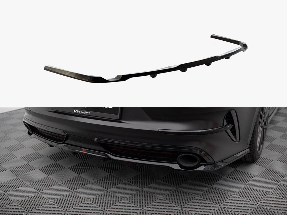 Maxton Design Central Rear Splitter (Vertical Bars) KIA ProCeed GT Mk1 Facelift