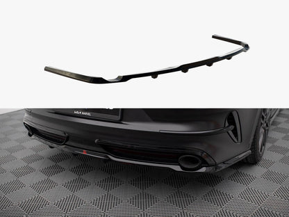 Maxton Design Central Rear Splitter (Vertical Bars) KIA ProCeed GT Mk1 Facelift