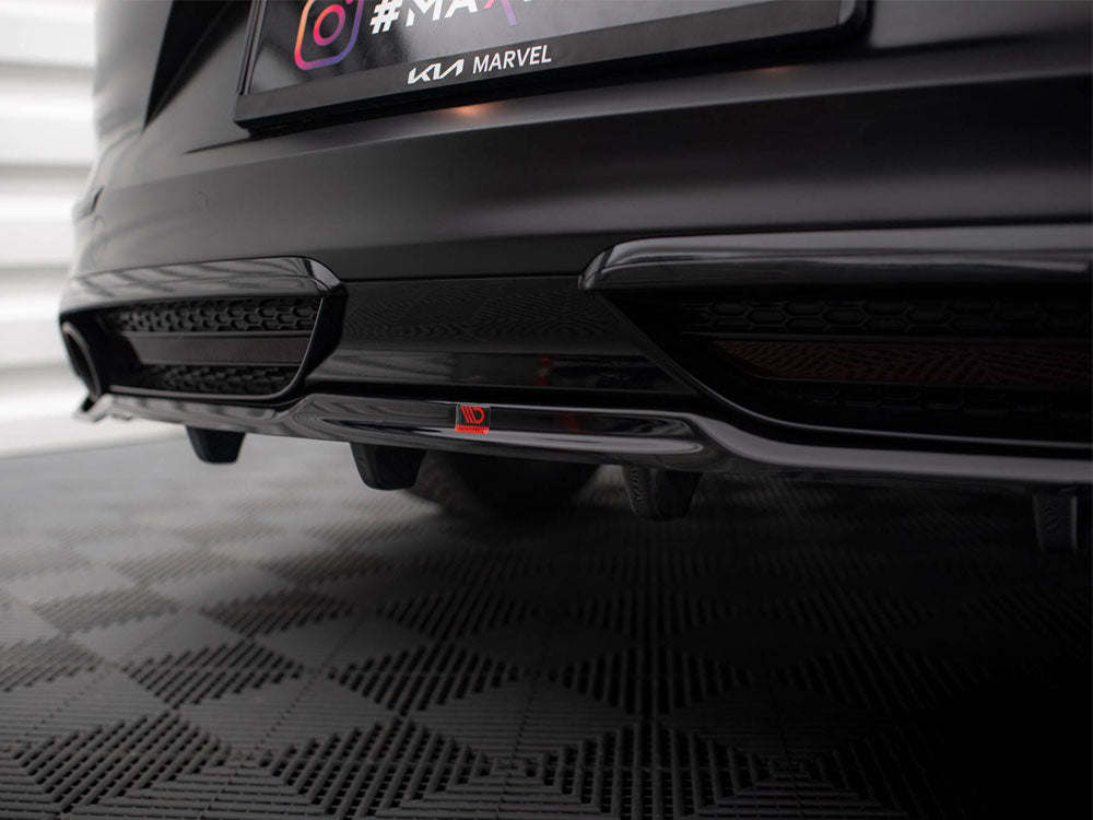 Maxton Design Central Rear Splitter (Vertical Bars) KIA ProCeed GT Mk1 Facelift