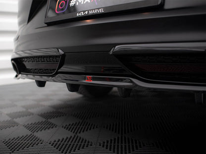 Maxton Design Central Rear Splitter (Vertical Bars) KIA ProCeed GT Mk1 Facelift