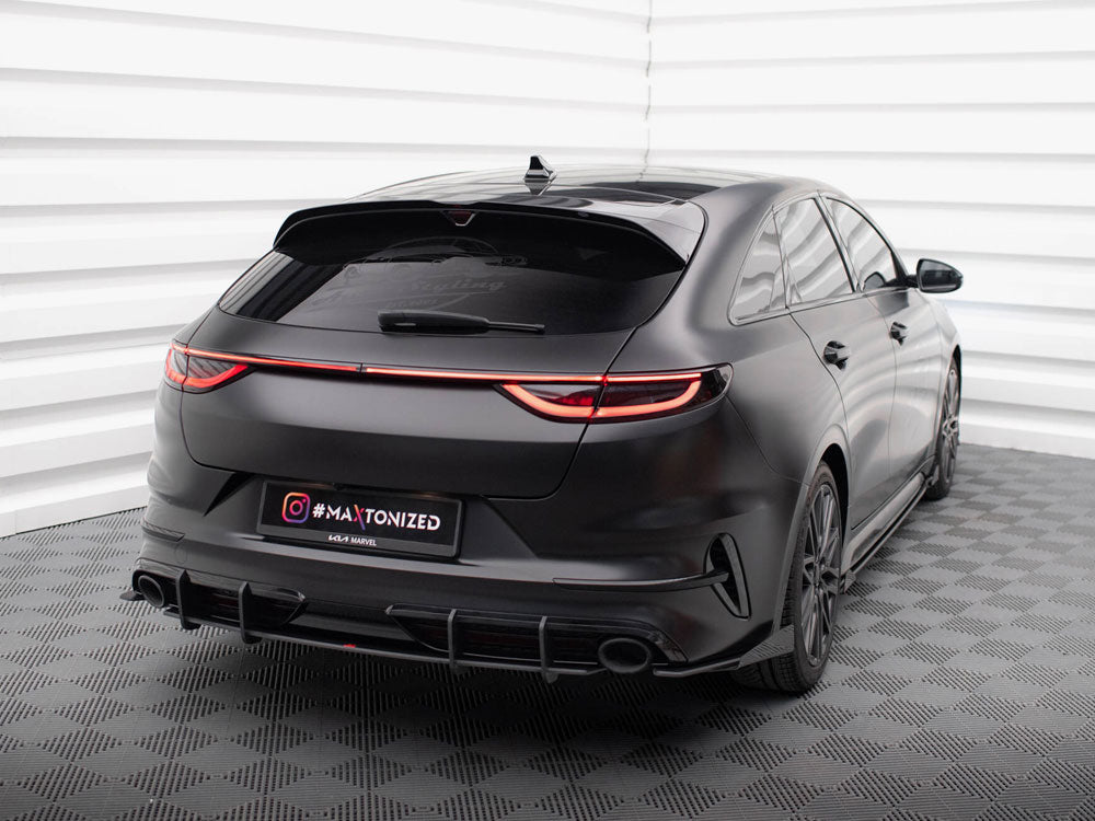 Maxton Design Street Pro Rear Side Splitters + Flaps KIA ProCeed GT Mk1 Facelift