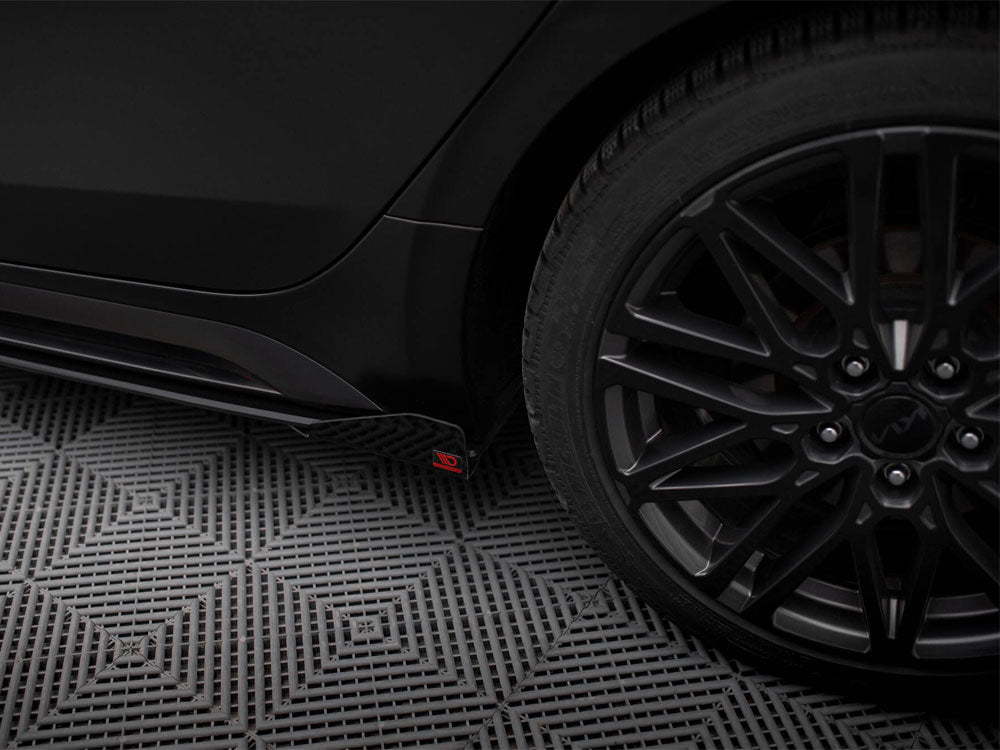 Maxton Design Street PRO Side Skirts Diffusers + Flaps Kia Proceed GT / GT-Line Mk1 Facelift / Ceed GT Mk3 Facelift