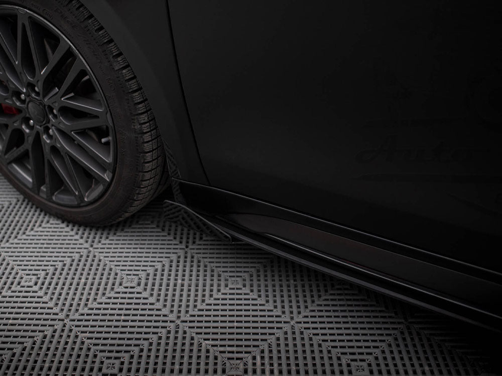 Maxton Design Street PRO Side Skirts Diffusers + Flaps Kia Proceed GT / GT-Line Mk1 Facelift / Ceed GT Mk3 Facelift