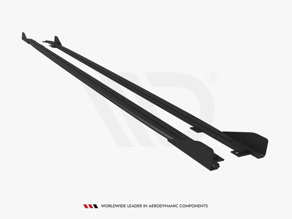 Maxton Design Street PRO Side Skirts Diffusers + Flaps Kia Proceed GT / GT-Line Mk1 Facelift / Ceed GT Mk3 Facelift