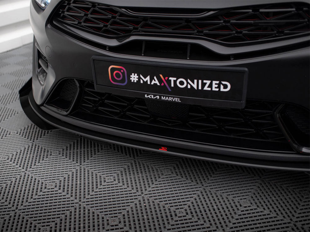 Maxton Design Street PRO Front Splitter + Flaps Kia Proceed GT Mk3 Facelift / Ceed GT / GT - Line Mk1 Facelift