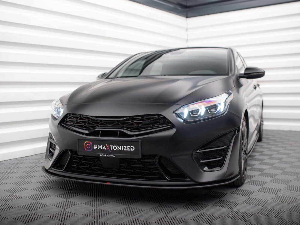 Maxton Design Street PRO Front Splitter Kia Proceed GT Mk3 Facelift / Ceed GT / GT - Line Mk1 Facelift