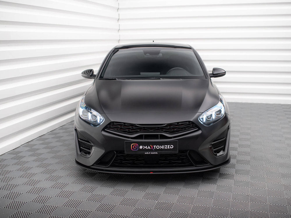Maxton Design Street PRO Front Splitter Kia Proceed GT Mk3 Facelift / Ceed GT / GT - Line Mk1 Facelift