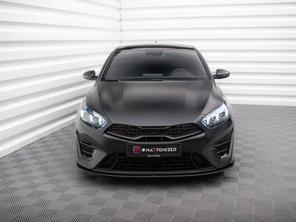 Maxton Design Street PRO Front Splitter Kia Proceed GT Mk3 Facelift / Ceed GT / GT - Line Mk1 Facelift
