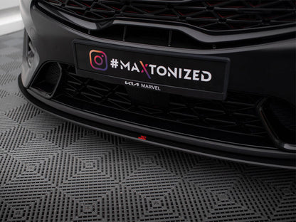 Maxton Design Street PRO Front Splitter Kia Proceed GT Mk3 Facelift / Ceed GT / GT - Line Mk1 Facelift