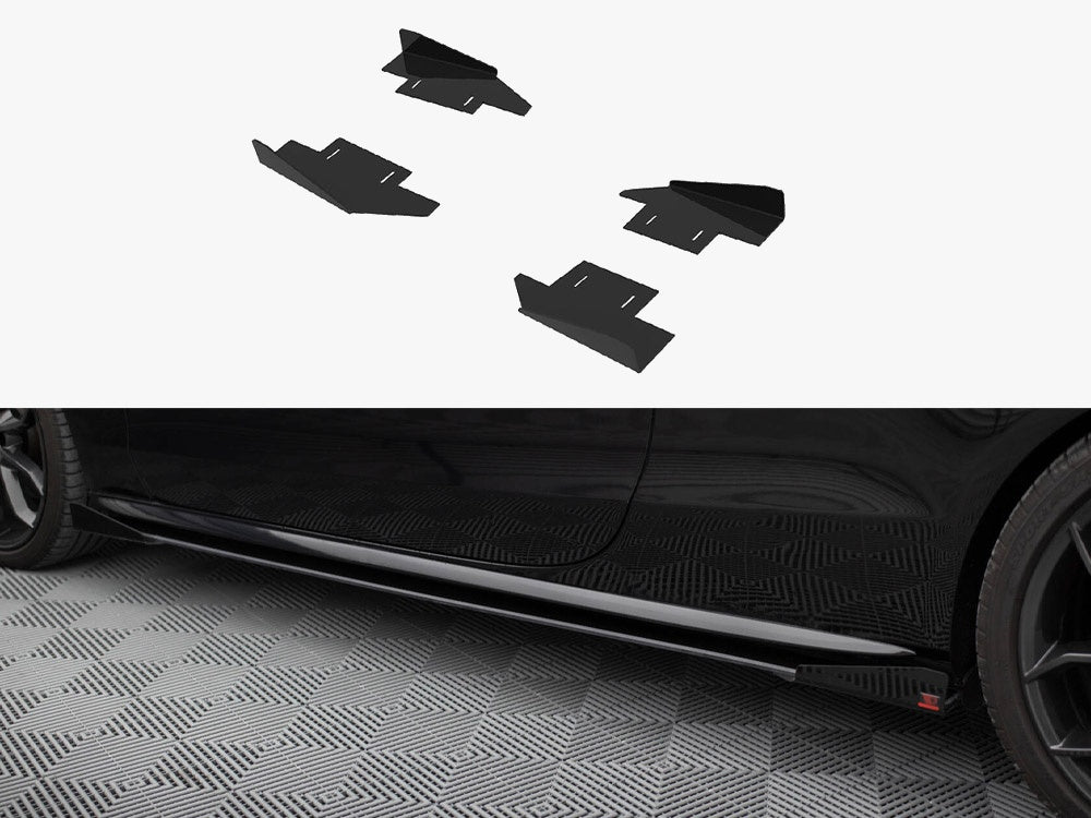 Maxton Design Side Flaps Audi A5 / A5 S-Line / S5 Coupe / Cabrio 8T / 8T Facelift