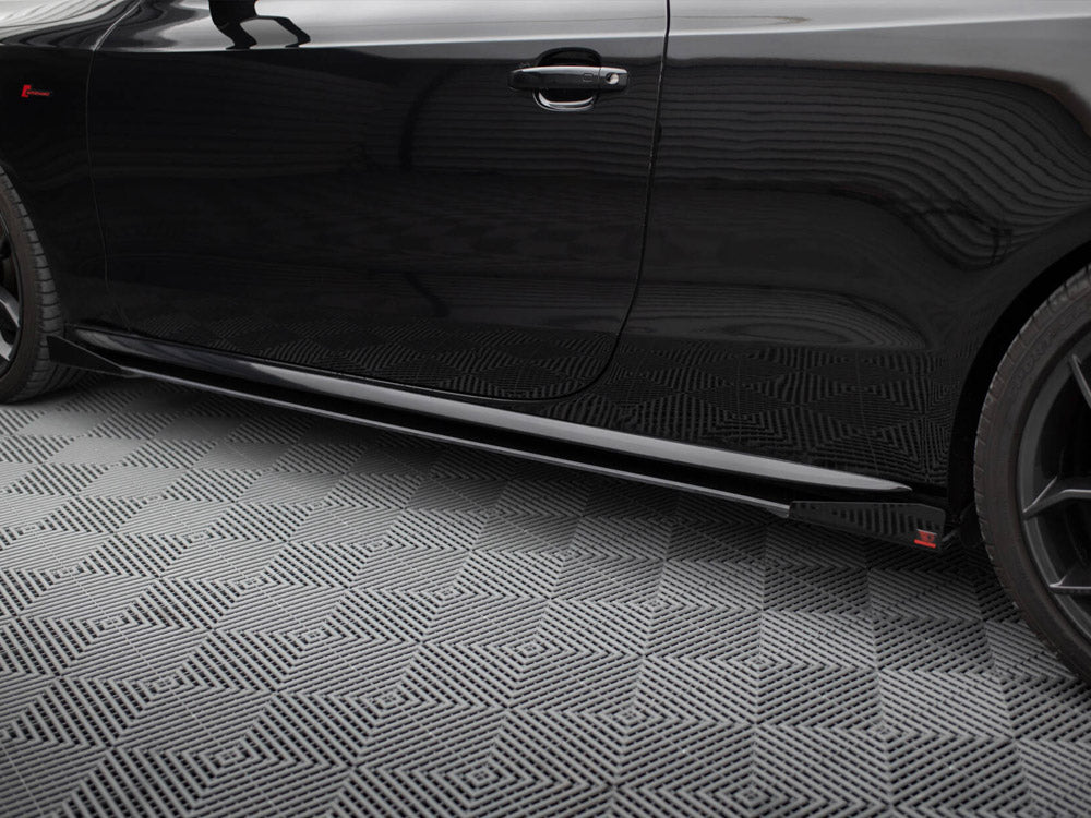 Maxton Design Side Flaps Audi A5 / A5 S-Line / S5 Coupe / Cabrio 8T / 8T Facelift
