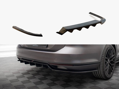 Maxton Design Rear Splitter (Vertical Bars) Volkswagen Passat R-Line B8
