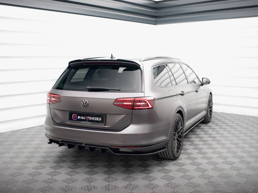 Maxton Design Rear Splitter (Vertical Bars) Volkswagen Passat R-Line B8