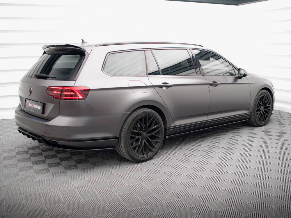 Maxton Design Rear Splitter (Vertical Bars) Volkswagen Passat R-Line B8