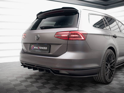Maxton Design Rear Splitter (Vertical Bars) Volkswagen Passat R-Line B8