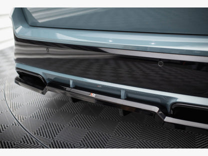 Maxton Design Central Rear Splitter (Vertical Bars) BMW X1 M-Pack U11