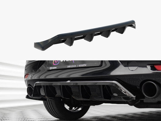 Maxton Design Central Rear Splitter (Vertical Bars) Mazda 3 Mk4