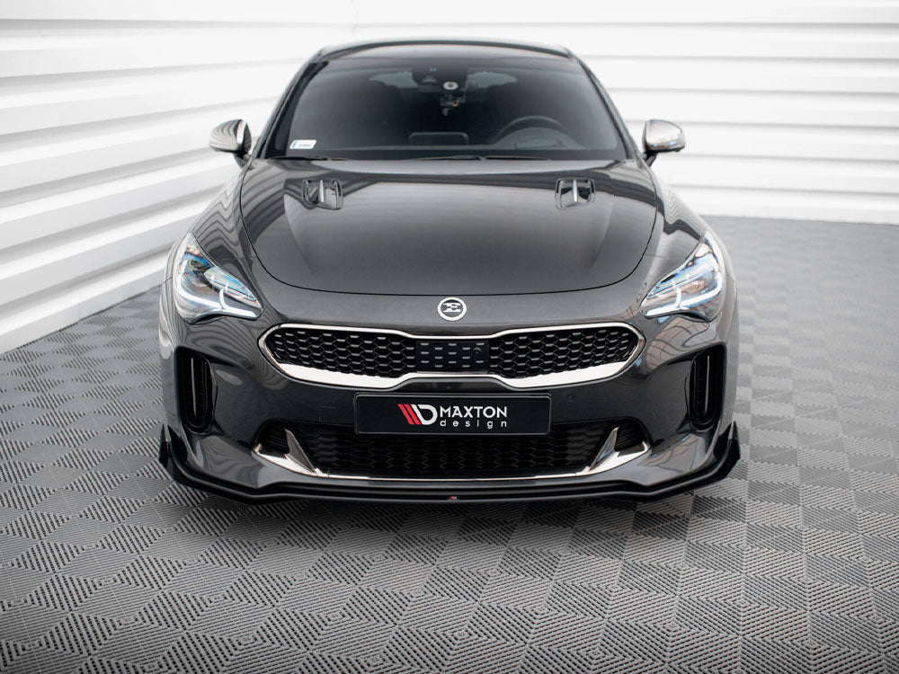 Maxton Design Street PRO Front Splitter + Flaps Kia Stinger GT / GT-Line / Standard Mk1